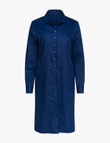 Kleid, Vorderteil, blau, abnehmbare Rüsche, ohne Rüsche tragbar, gerade geschnitten, Herbst/Winter Wallmann
